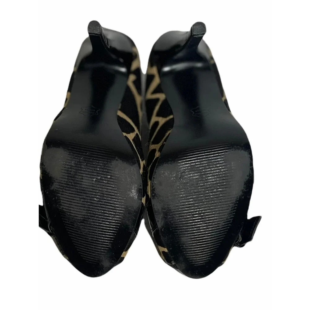 Steve Madden giraffe pony hair heels 7.5 M, Y2K, indie sleeze, mafia wife‎